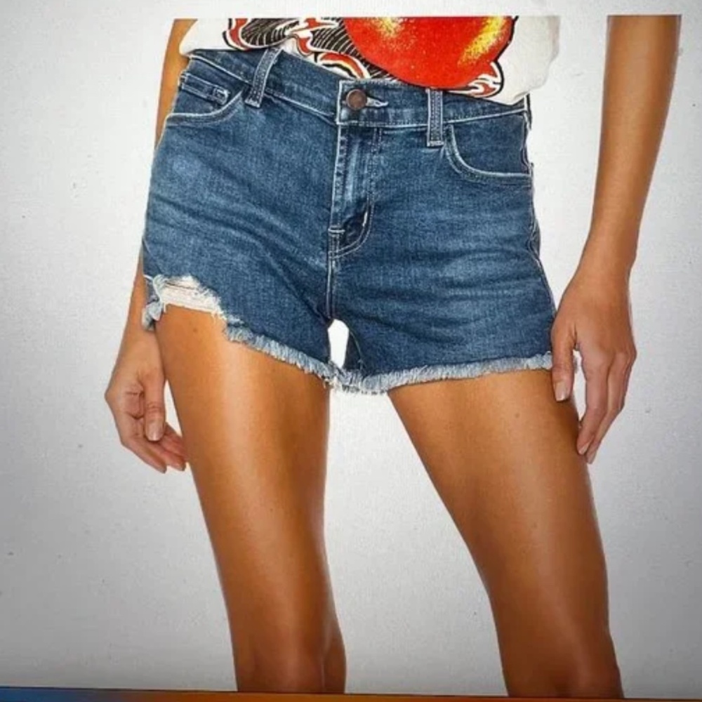 J BRAND Revolve 1044 Mid Rise Epsilon Denim Shorts - Size 27